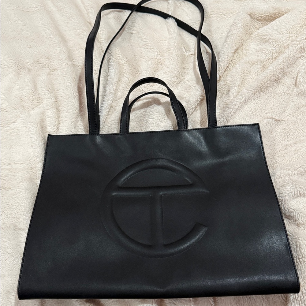 Telfar Black Travel Bag - large